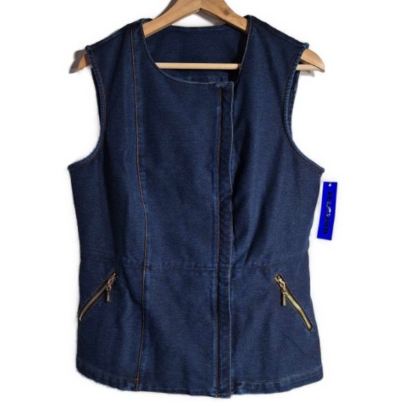NYGARD Asymmetrical Moto Vest Size Large - Picture 1 of 6